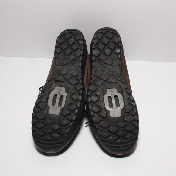 Shimano SPD SH-M21 Biking Shoes Pedals Clips Size 46 Suede - Picture 11 of 11